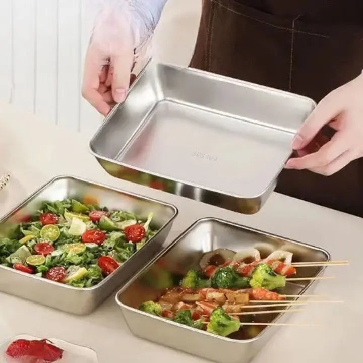 Kalsten | Stainless steel can with lid – stackable & leak-proof