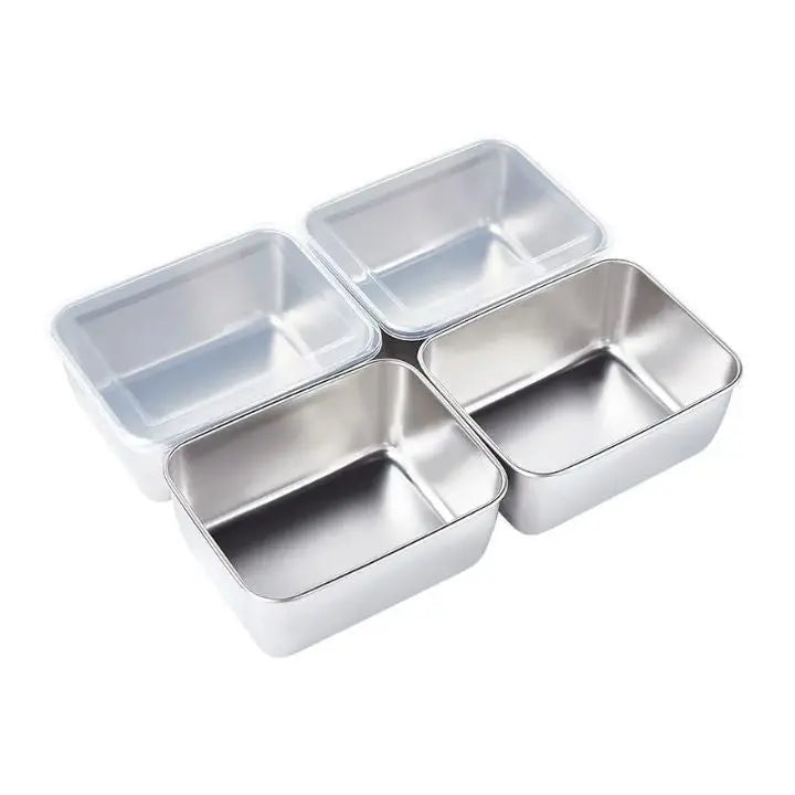 Kalsten | Stainless steel can with lid – stackable & leak-proof