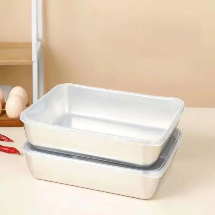 Kalsten | Stainless steel can with lid – stackable & leak-proof