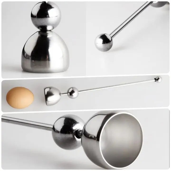 Kalsten | Stainless Steel Egg Opener – Precise Opening with Tapping Effect