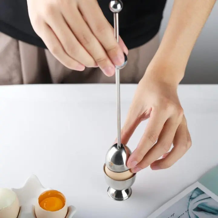 Kalsten | Stainless Steel Egg Opener – Precise Opening with Tapping Effect