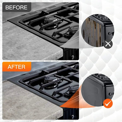 BowLift | Telescopic cover strips made of stainless steel for stove gaps