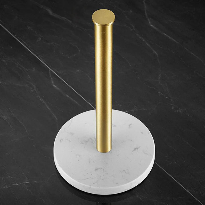 Kalsten | Marble paper towel holder – gold details for exceptional style