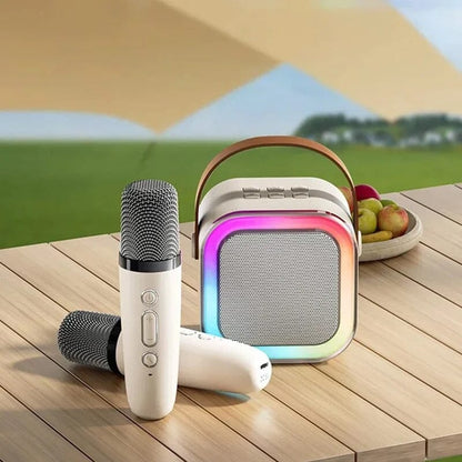 Mini Karaoke Machine with Wireless Microphones | Skanto