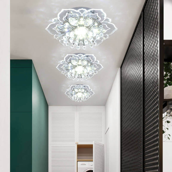 Kalsten GlowPetal | LED Crystal Ceiling Light | Flower Shaped, RGB Color Changing & Energy Efficient