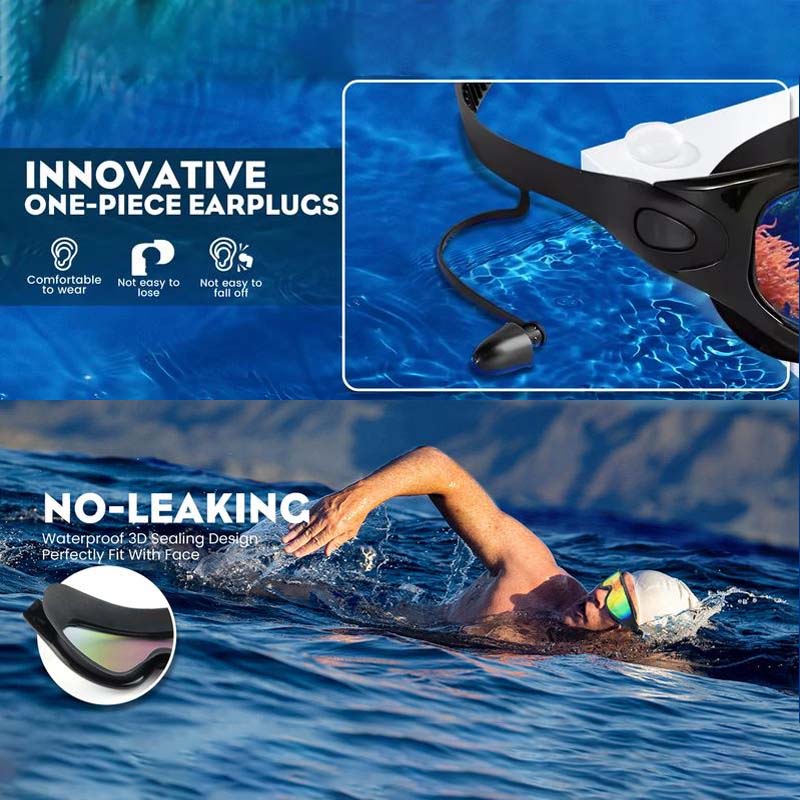 Wide-View Anti-Fog Swimming Goggles