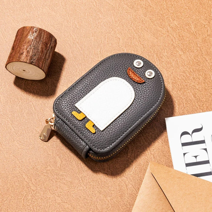 PU wallet for credit card and cute penguins | Kalsten