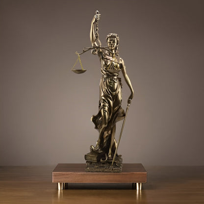 Statue of the Goddess of Justice – An elegant decorative sculpture of Justitia | Karnz