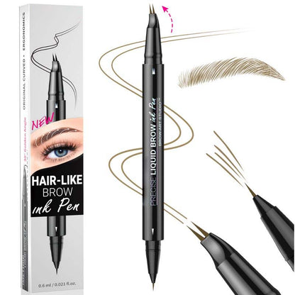 BowLift | 2-in-1 Dual-Ended Eyebrow Pencil with Micro-Fork Tip Applicator and Precise Brush Tip