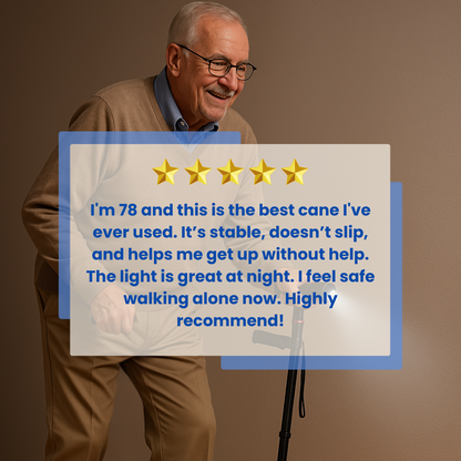 Skanto | Walking Stick | Ergonomic, Lightweight Design for Seniors & Mobility Support