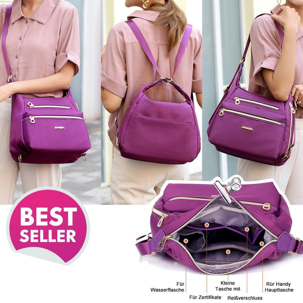 Bag with double zippers, backpack, handbag and crossbody bag | Kalsten