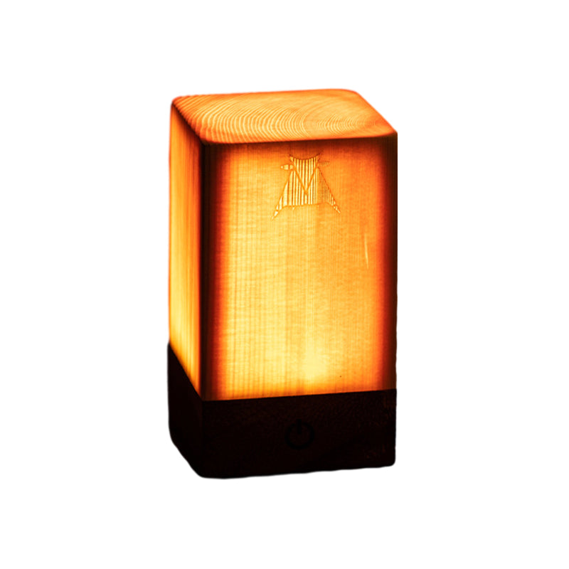 LumiWood – LED table lamp with battery and touch control | Kalsten