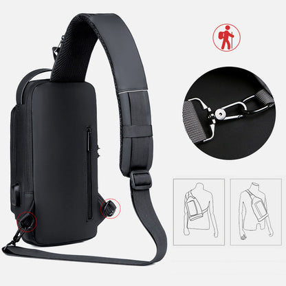 Brehn | USB Charging Port Sling Anti-Theft Shoulder Bag