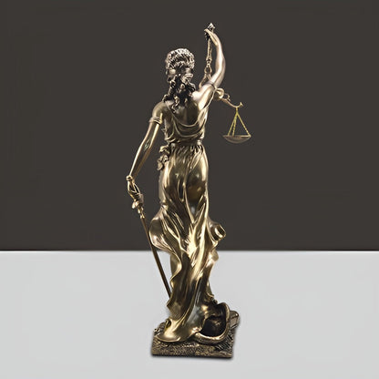 Statue of the Goddess of Justice – An elegant decorative sculpture of Justitia