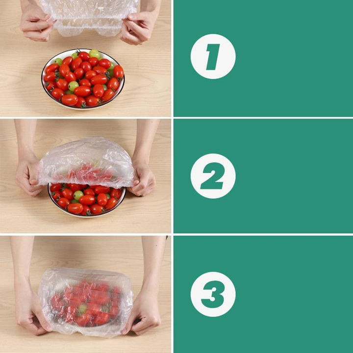 Disposable plastic wrap cover (100 PCS/ 1 SET) | Kalsten