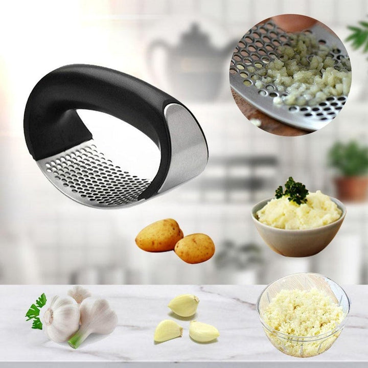Manual stainless steel garlic press | Kalsten