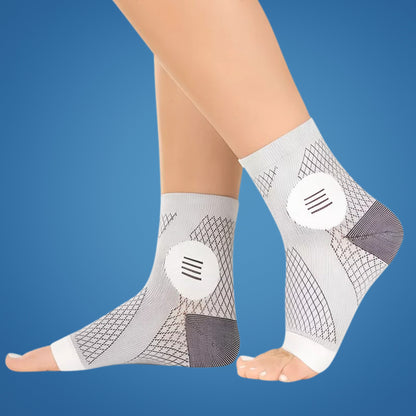 Neurowear | Neuropathy Compression Socks – Graduated 20–31 mmHg – Breathable Open-Toe Design – All-Day Relief for Swelling Plantar Fasciitis