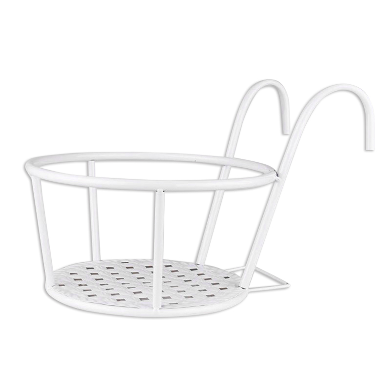 BowLift | Hanging Plant Basket made of Metal – Balcony Planter Pot with Hook for Garden and Terrace