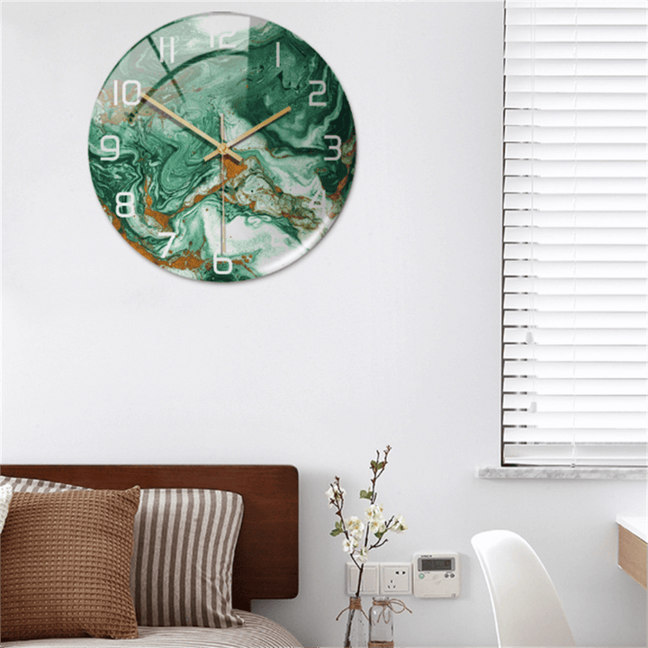 Stylish Marble Wall Clock with Silent Mechanism Kalsten