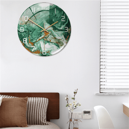 Skanto | Stylish Marble-Effect Wall Clock - MarbleTime