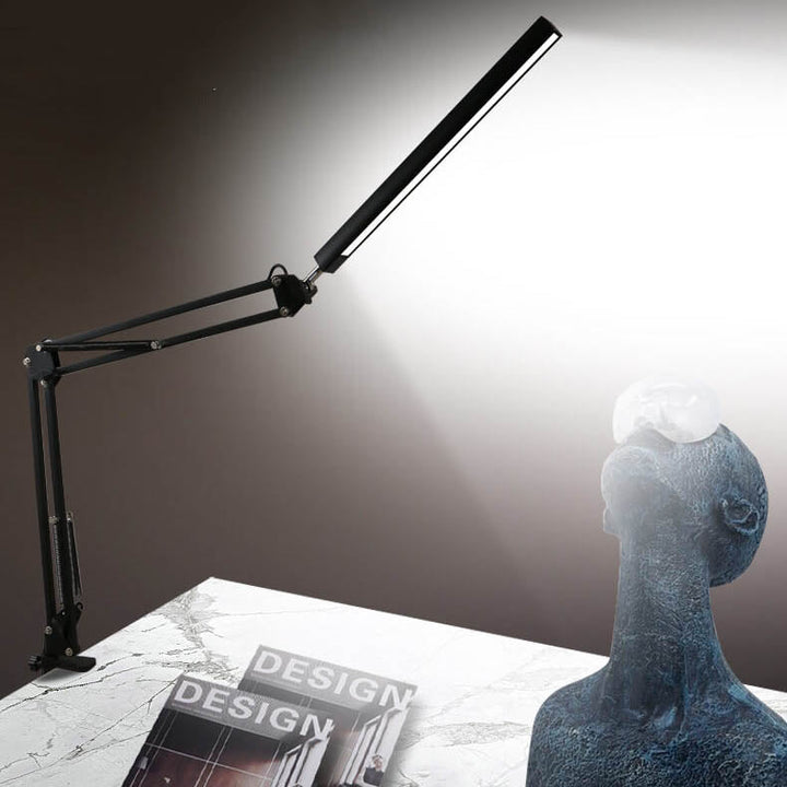 LED Foldable Long Arm Clip Eye Protection USB Reading Table Lamp | Kalsten