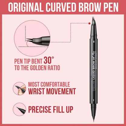Skanto | 2-in-1 Dual-Ended Eyebrow Pencil with Micro-Fork Tip Applicator and Precision Brush Tip