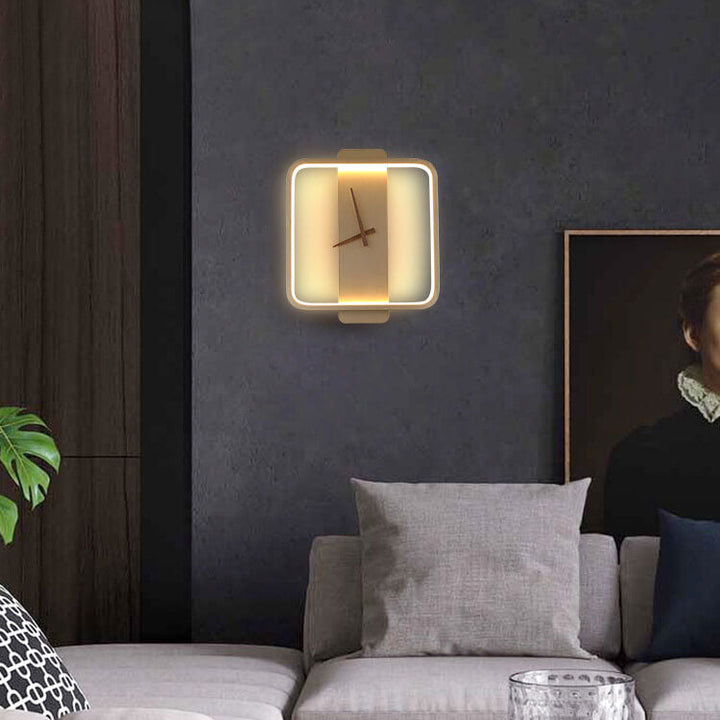 Luxe Clock-shaped LED Wall Lamp for Modern Interior Kalsten