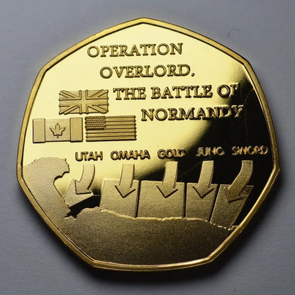 Skanto | D-DAY LANDINGS 1944 24kt Gold Commemorative Coin