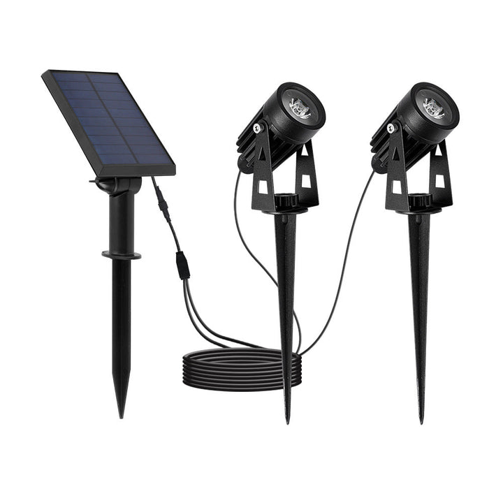 4-In-1 Adjustable Solar Outdoor Spotlight, 100-200 Lumens | Kalsten