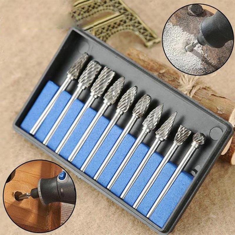 10 in 1 Tungsten Steel Grinding Head (10PCS) | Kalsten