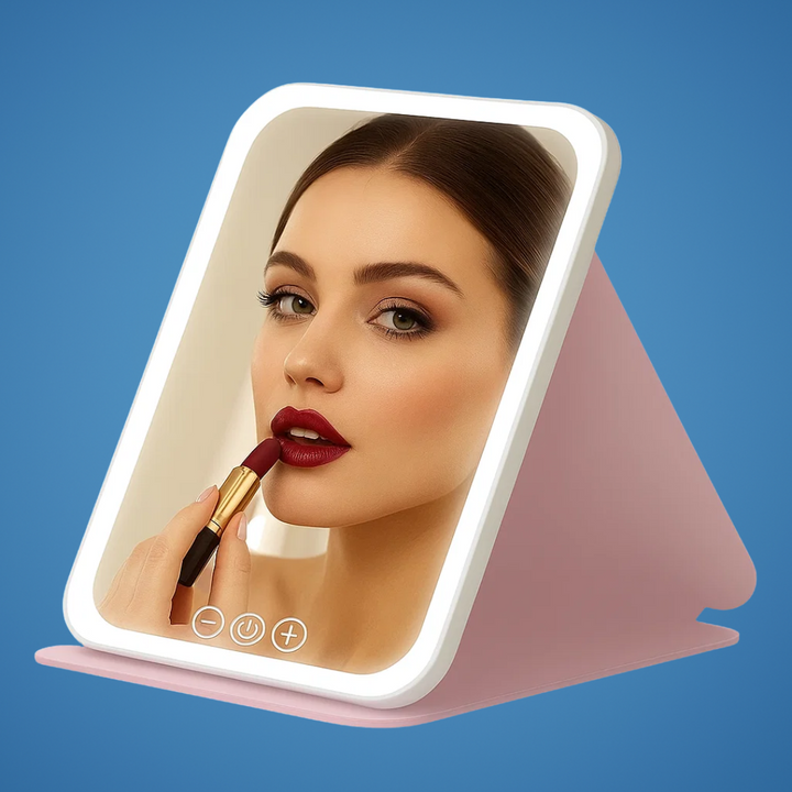 Adjustable 3-Colour Lighting – Rechargeable Portable Design – Perfect for Travellers & Beauty Fans Kalsten