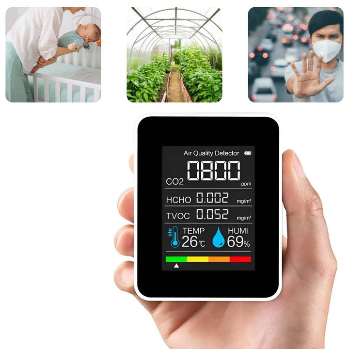 CO₂ Air Quality Monitor with Real-Time Alerts