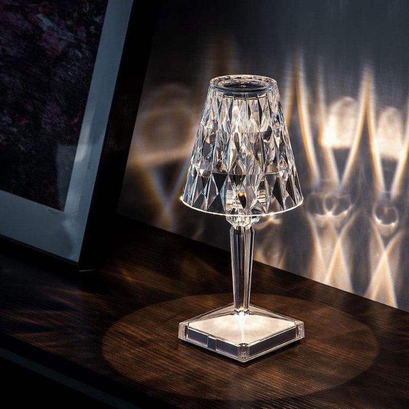 Crystal Table Lamp with Touch Control - LumeCrystal | Kalsten