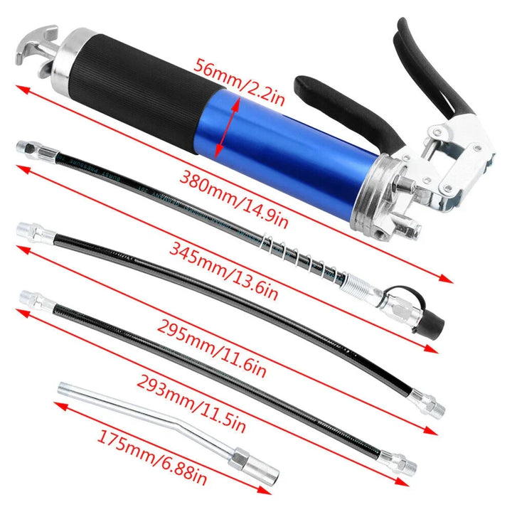High-Pressure Grease Coupler - Heavy-Duty Fittings Adapter for Grease Guns, Fast Lock and Release Nozzles (Universal Fit) Kalsten