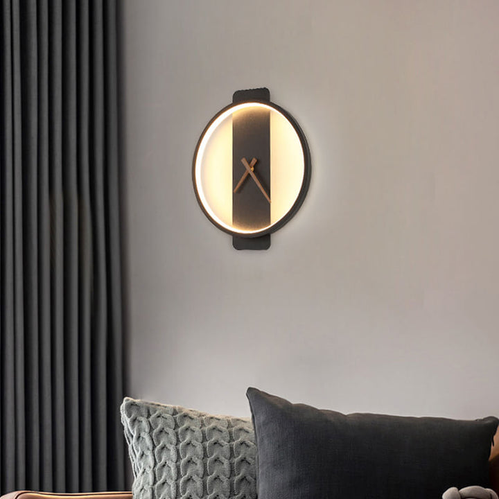 Luxe Clock-shaped LED Wall Lamp for Modern Interior Kalsten