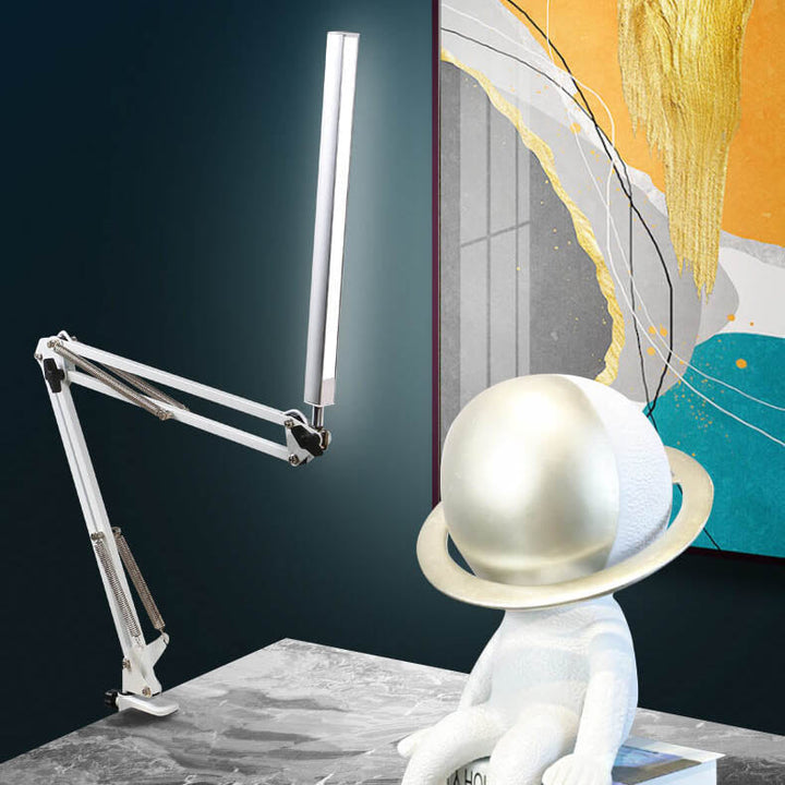 LED Foldable Long Arm Clip Eye Protection USB Reading Table Lamp | Kalsten