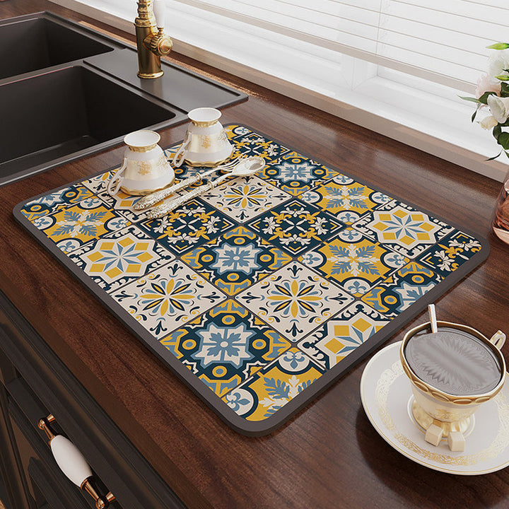 Kalsten | Retro Quick-drying Water-repelling Mat for Kitchen-Bar-Countertops