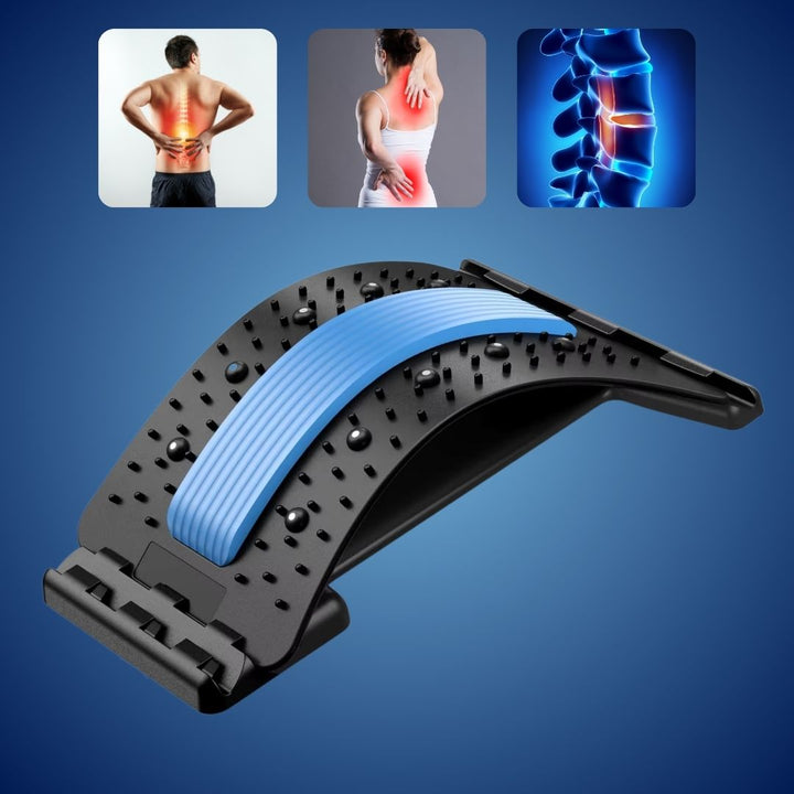 SpineRelief Orthopedic Back Stretcher | Posture Correction and Pain Relief – Sciatica - Herniated Disc - Chronic Back Pain Support Kalsten