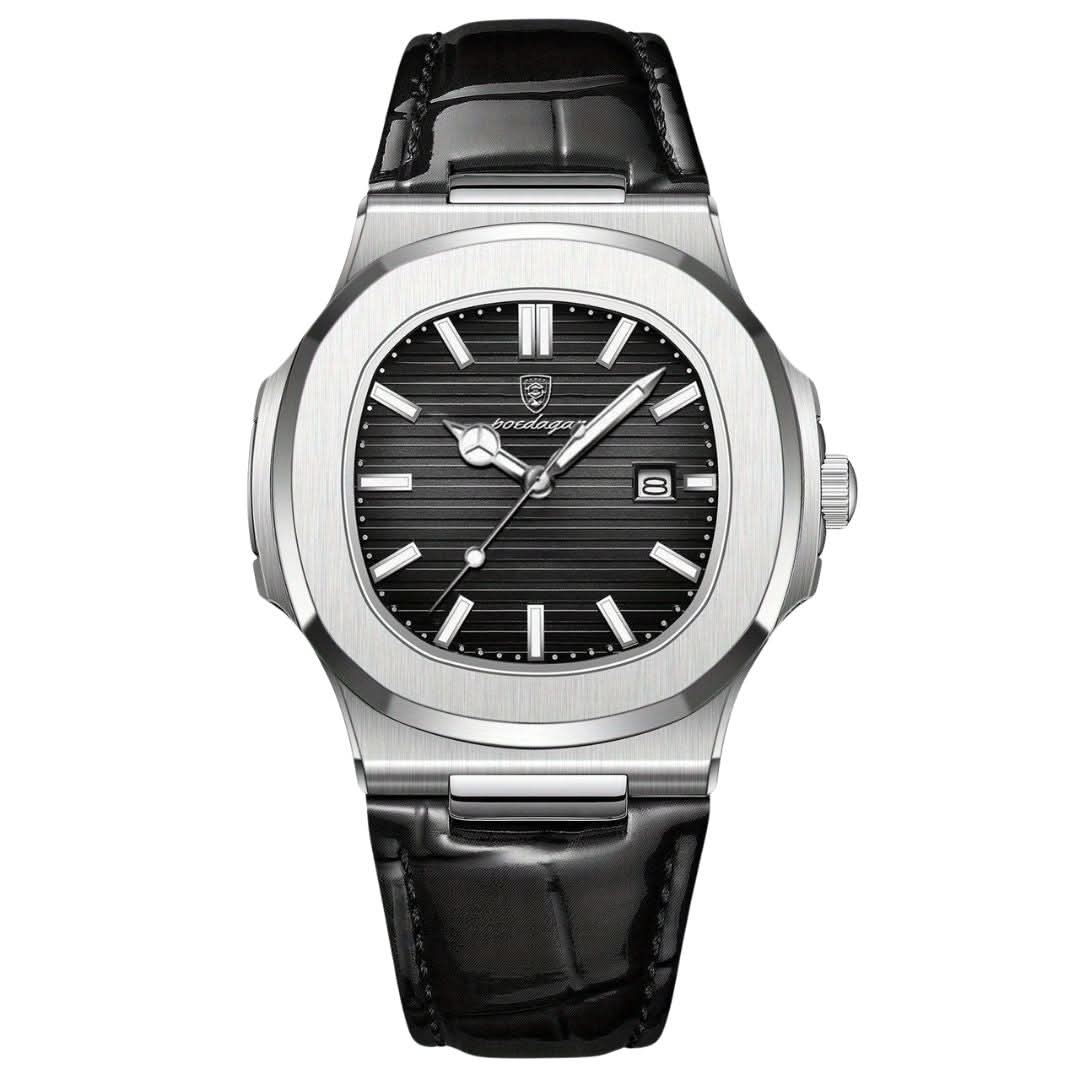 Skanto | Men's Stainless Steel Quartz Watch with Date
