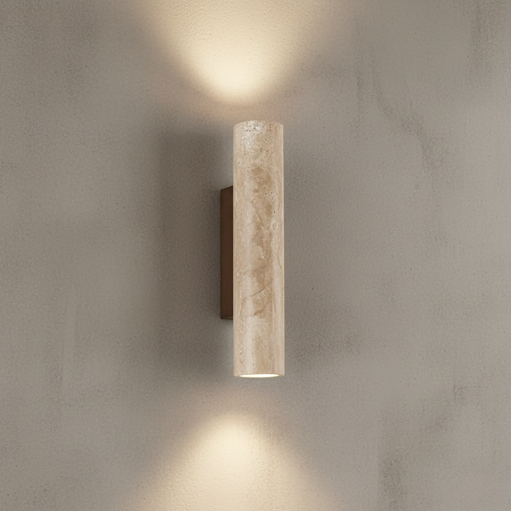 Travertine Up/Down Wall Sconce