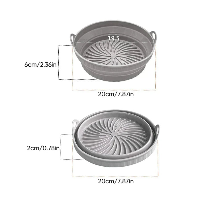 Air Fryer Silicone Grill Pan Reusable Baking Tray | Kalsten