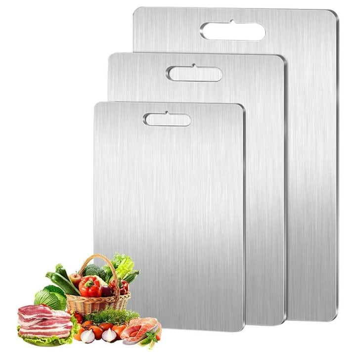 Kalsten | CHEFSTEEL – Cutting board made of stainless steel, robust & easy to clean for hygienic work