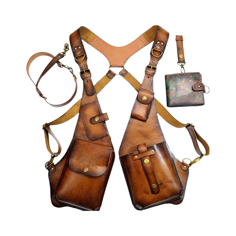 Kalsten | Medieval Steampunk Retro Shoulder Bag with Shoulder Strap