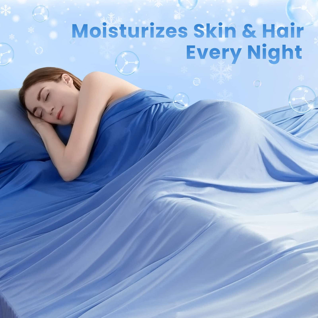 Q-Max > 0.5 Gradient Blue Cooling Blanket – Double-Sided, Breathable & Machine Washable | Kalsten