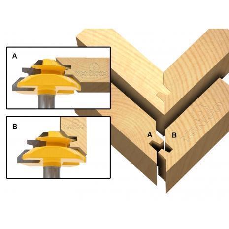 Lockable 45° bevel router bit | Kalsten