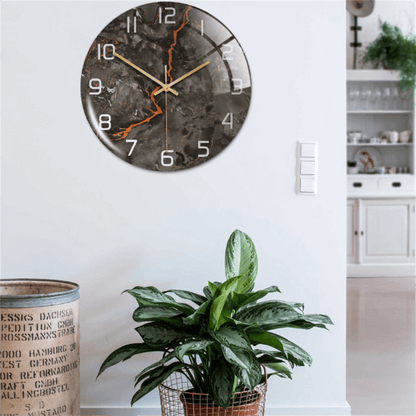 BowLift | Stylish Marble Wall Clock with Silent Mechanism