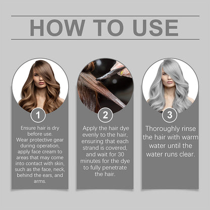 Skanto | 2-in-1 Natural Essence Extract Silver Hair Color