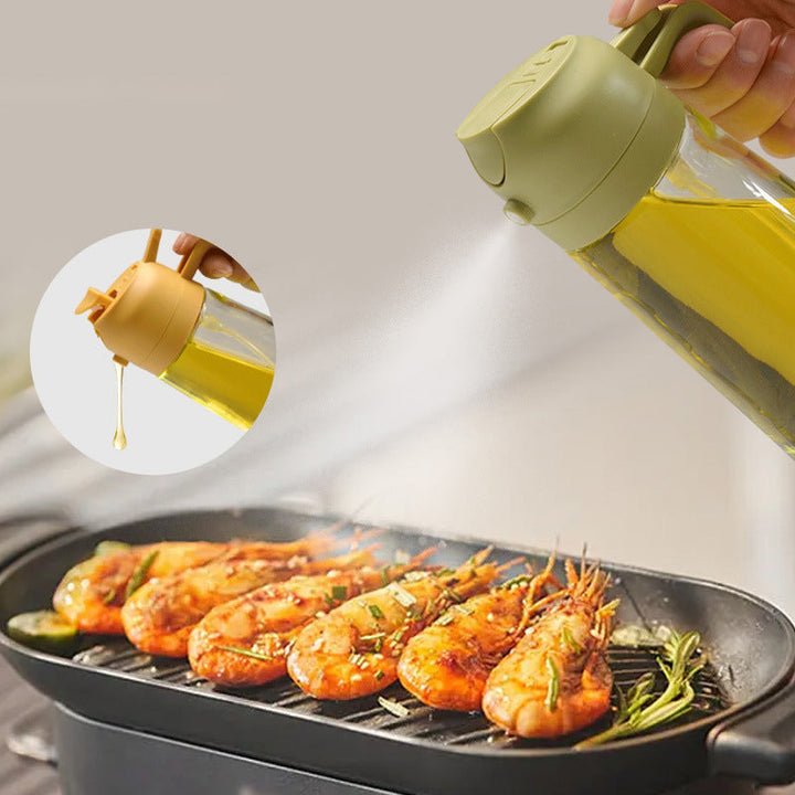 2-in-1 glass oil sprayer and dispenser | Kalsten
