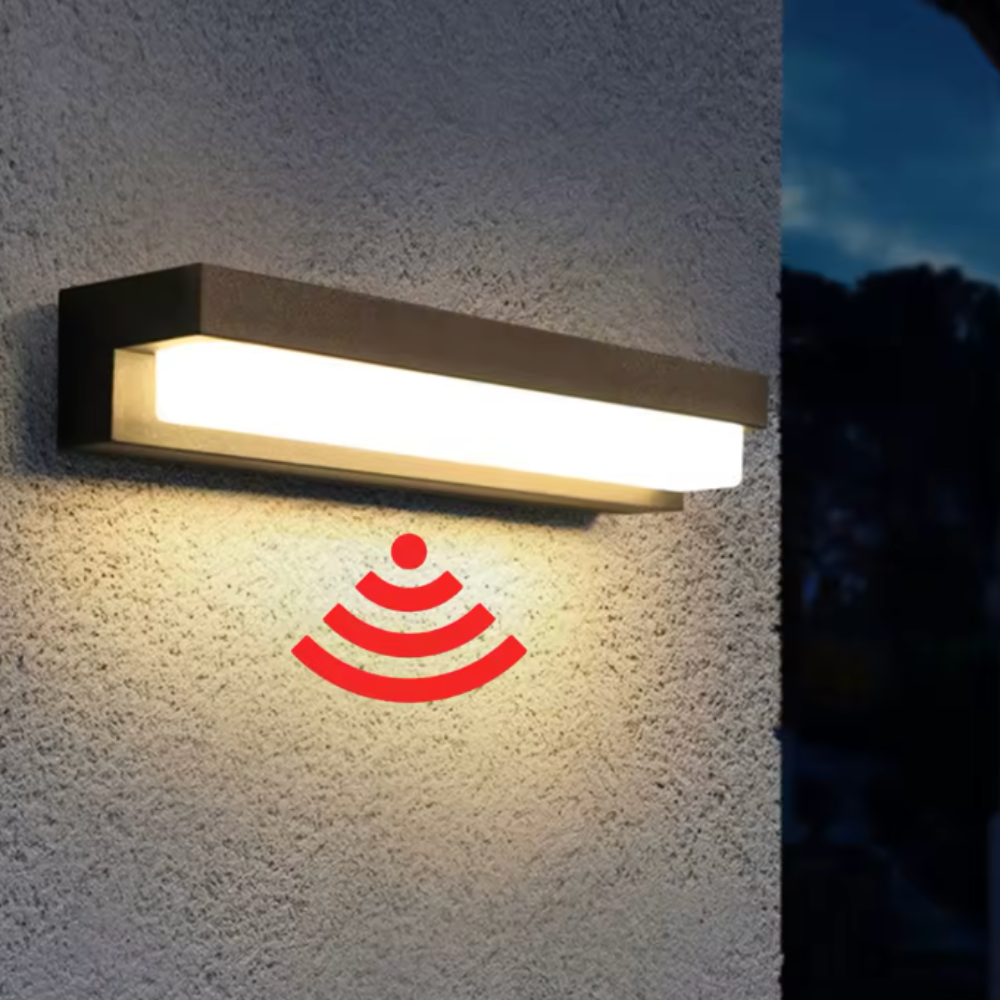 Solar Motion-Sensor Outdoor Wall Light