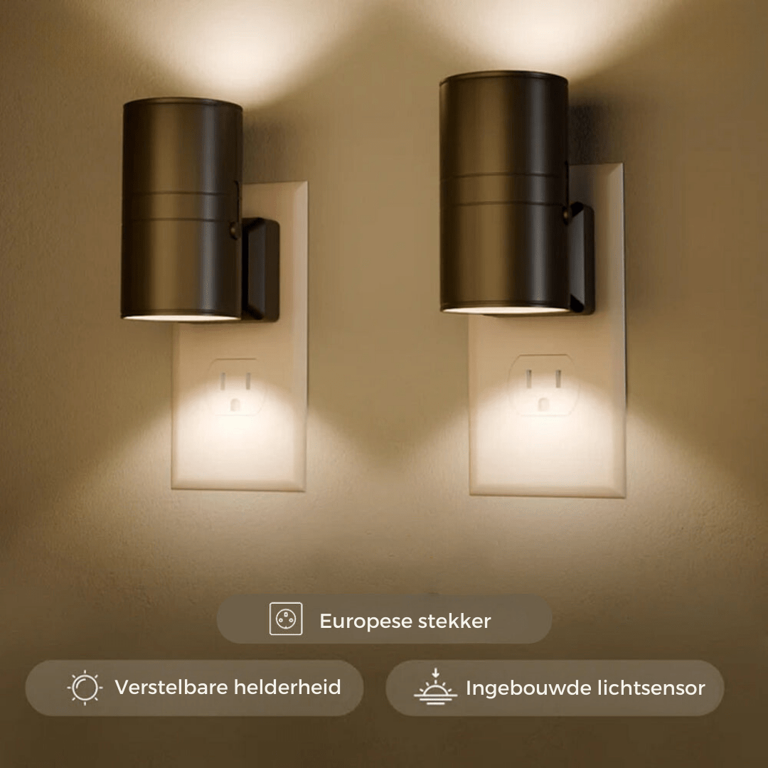 Plug-In LED Wall Night Light with Sensor